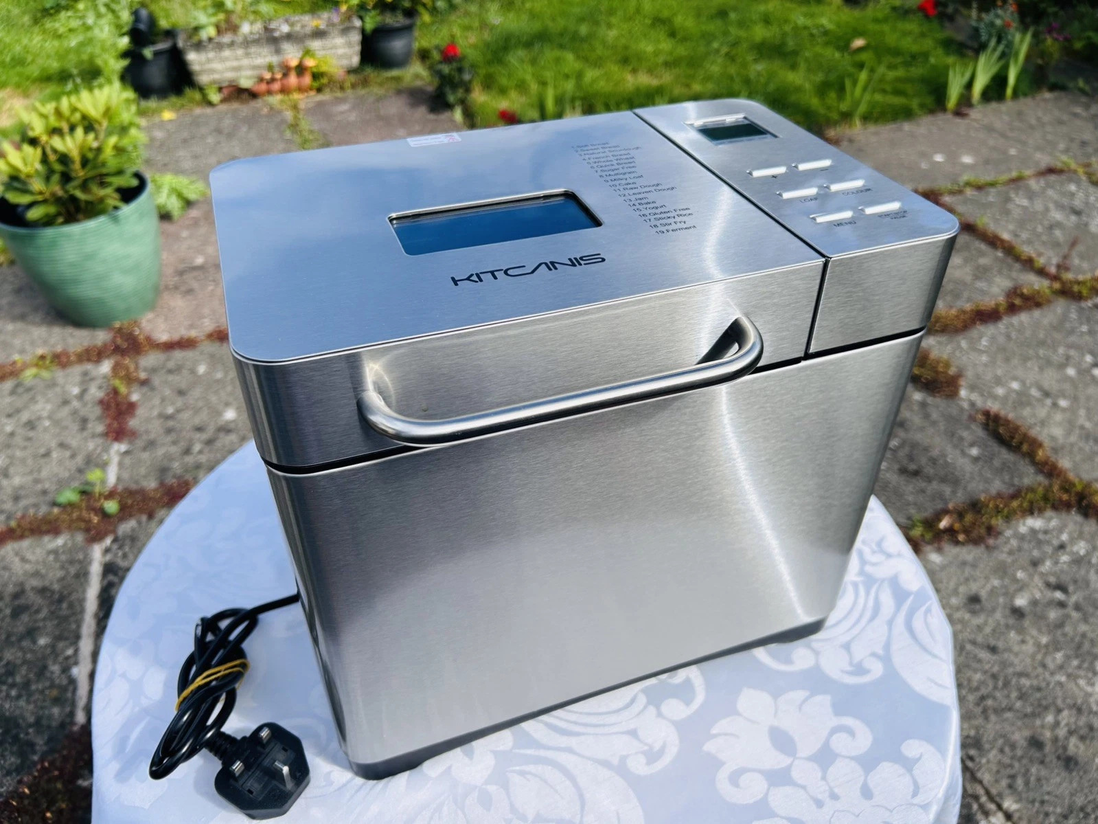 KITCANIS MBF-013 Bread Maker 19-in-1 Automatic Bread Machine Stainless Steel