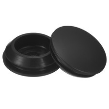 6 Pcs Silicone Hole Plug, Black Fit for Bottle Pipes 20-22mm Inner Diameter