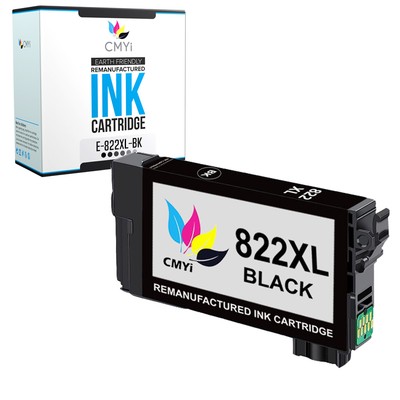 1-Pack CMYi Compatible 822XL Black Ink Cartridge for Epson WorkForce Pro WF-3820