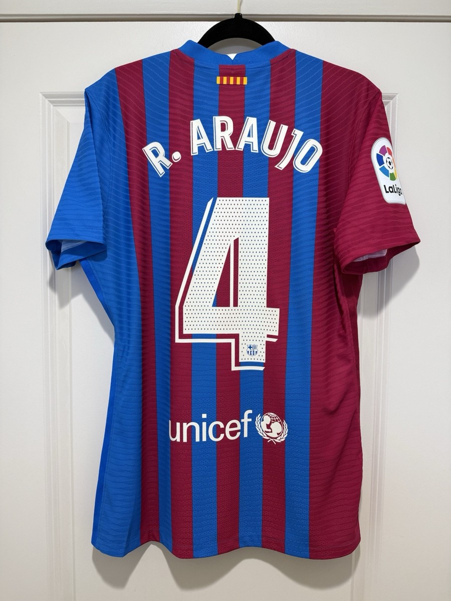 Ronald Araujo #4 Men's LARGE Nike FC Barcelona Authentic Match