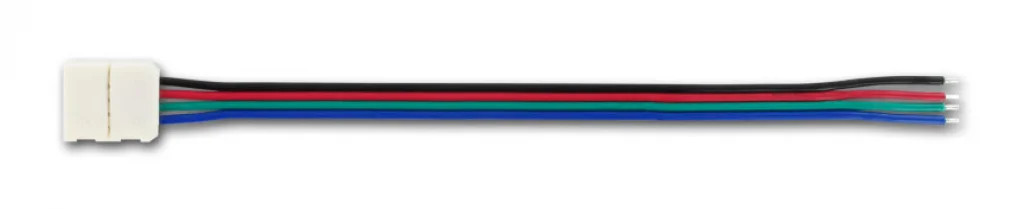 Pack Of 5 x Accessories For LED Tape 150mm Input Cable 10mm RGB Integral