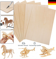 6 StüCk A4 Balsaholz 2Mm, 30 X 21Cm Sperrholz Holzplatten Zum Basteln Spannplatt