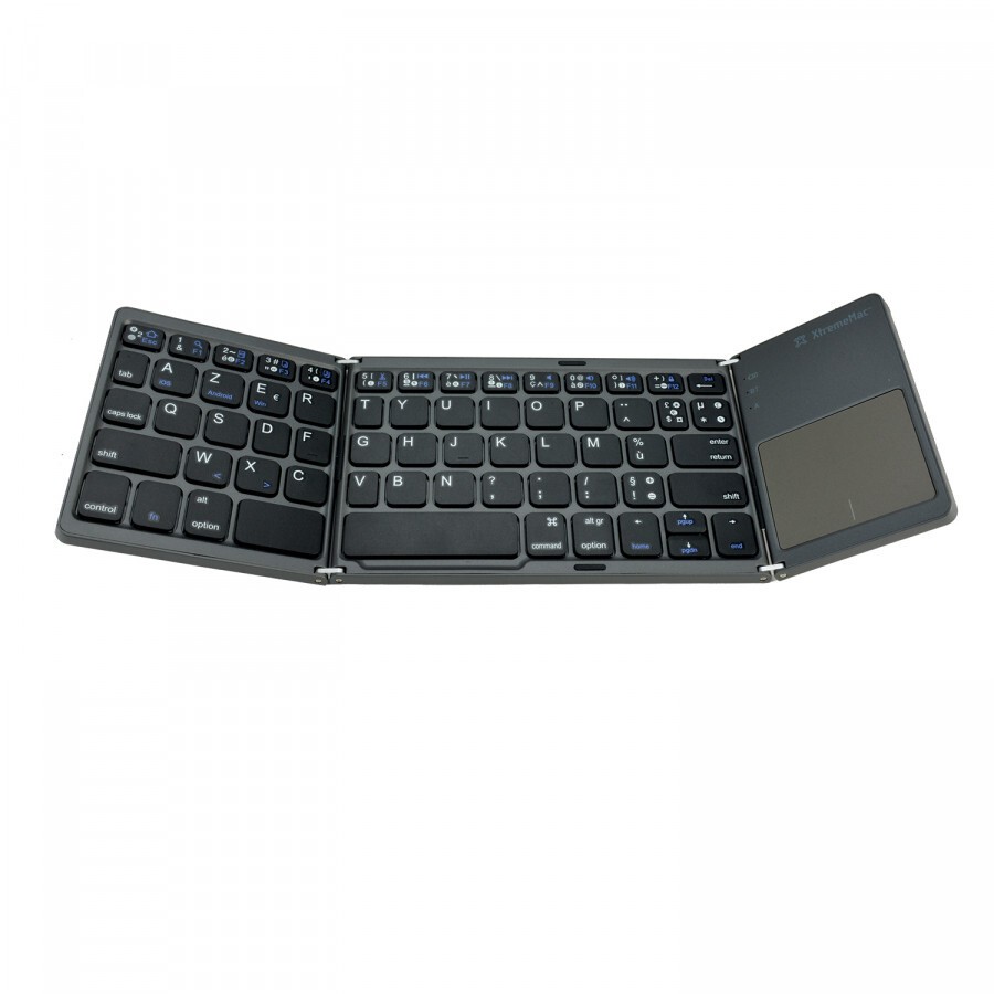 Clavier sans fil bluetooth pliable pour voyager léger en train et avion