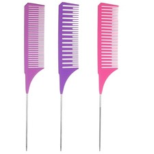 Peines iluminadores de 3 piezas, peine profesional para tejer tinte para cabello peines