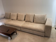 RRP-£21 K MOLTENI &C LUXURY ITALIAN FABRIC 6 Seaters L SOFA 405x257x112 Cm