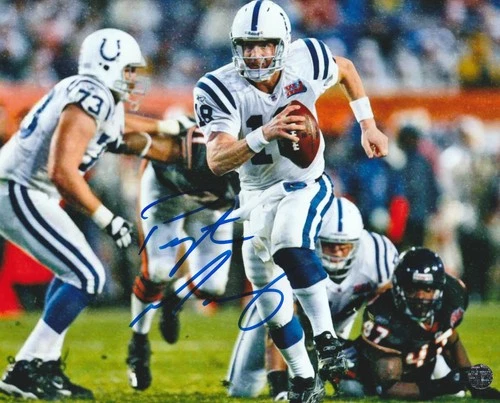 Peyton Manning Autographed Indianapolis Colts 8x10 NFL Photo with COA/Hologram