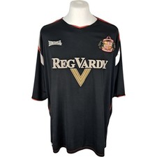 Sunderland AFC Fußballtrikot 3XL Herren schwarz Vintage Fußballsport Lonsdale