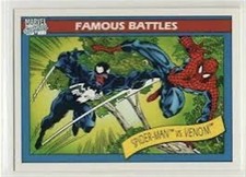 1990 Marvel Universe #106 Spider-Man vs Venom