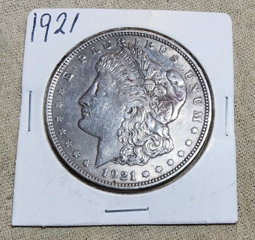 1921 DATED MORGAN SILVER DOLLAR COIN MINTED IN PHILADELPHIA XF CONDITION SEE PIC