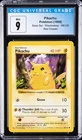 1999 POKEMON BASE SET SHADOWLESS RED CHEEKS #58 PIKACHU CGC 9
