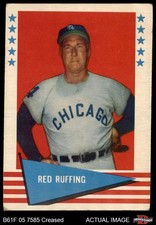 1961 Fleer #74 Red Ruffing Yankees / White sox HOF 2 - GOOD