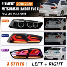 Pair Led Tail Lights For Mitsubishi Lancer Evo X 2008-2017 Wanimation Rear Lamp Pair Led Tail Lights For Mitsubishi Lancer Evo X 2008-2017 Wanimation Rear Lamp