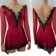 ice figure skating competition dress Gymnastics costume dance Dress dyeing