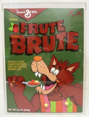 KAWS x Monsters Limited Edition Frute Brute Cereal with Acrylic Display Box