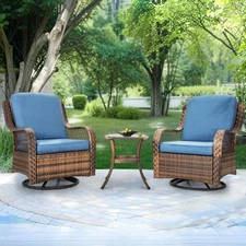 3Pcs Outdoor Furniture Patio Furniture Rattan Furniture Patio Conversation Set