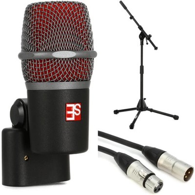 sE Electronics V Beat Supercardioid Dynamic Drum Microphone Bundle with Stand