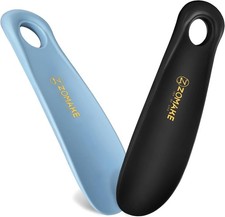 Compact 2-Piece Shoe Horn Set - Durable Travel Accessory for Effortless Style