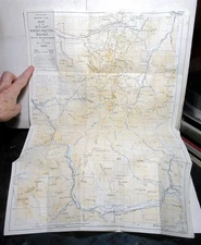 1960 AMC map of the Mount Washington Range, White Mountains NH