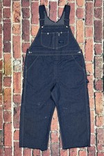Vintage 70s Sears Perma Prest Tri Blend Tradewear Bib Denim Overalls 42x23 USA