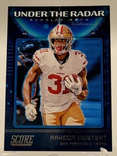2020 SCORE RAHEEM MOSTERT UNDER THE RADAR FOOTBALL CARD 49ERS NFL panini