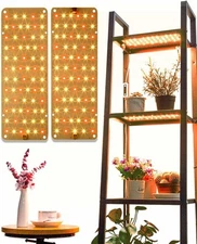 DOMMIA 20W Ultra-Thin Panel Grow Lights for Indoor Plants, Full Spectrum 