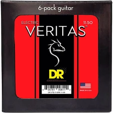 DR Strings VERITAS Electric Guitar Strings 6 Pack Heavy (11 - 50)
