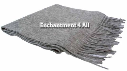 Nuevo Silenciador Bufanda Clásico 100% 2 Capas Cachemira, Gris Lt Foto 4 de 4