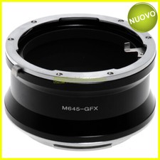 Anello adapter per montare ottiche Mamiya 645 su fotocamere Fuji GFX. Adattatore