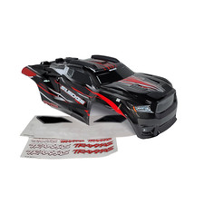 Fits Traxxas Sledge Red Black Body 9511R Factory Painted with Mounts And Decals
