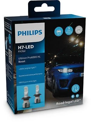 Philips Ultinon Pro6000 H7 BOOST +300%* LED 11972U60BX2 LED 12V 2 Stück für VW - Bild 3 von 4
