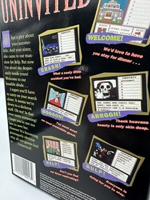 Rare Uninvited Nintendo Entertainment System NES Box and Poster Only Excellent