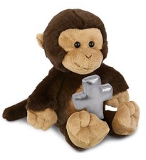 PLUSH CROSS - SUPER-SOFT PLUSH - MONKEY 9"