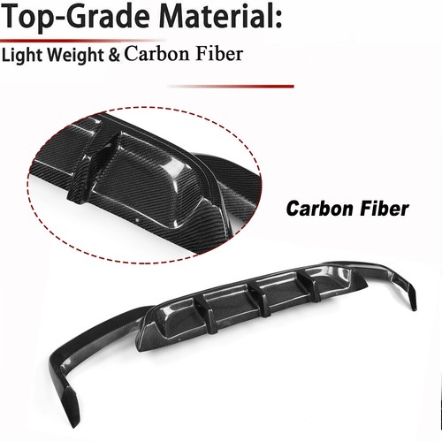 For BMW F06 F12 F13 650i M6 12-16 Carbon Fiber Rear Bumper Diffuser Lip Spoiler - Picture 9 of 12