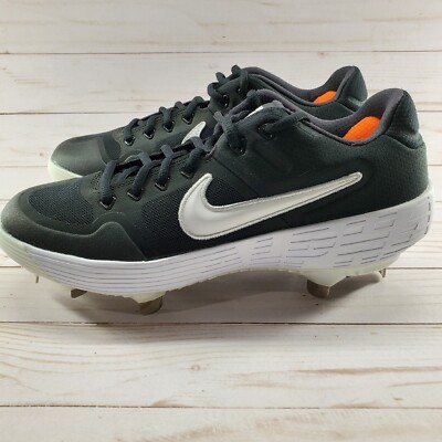 Nike Cleats Mens 7.5 Black Huarache Baseball Alpha Elite 2 Metal AJ6873-001