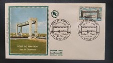 EnveloppePremier Jour 1968 Timbre Pont De Martrou N° 1564 Oblitéré Rochefort FDC