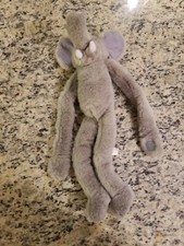 16" Plush Wild Republic K M International Gray Hanging Elephant