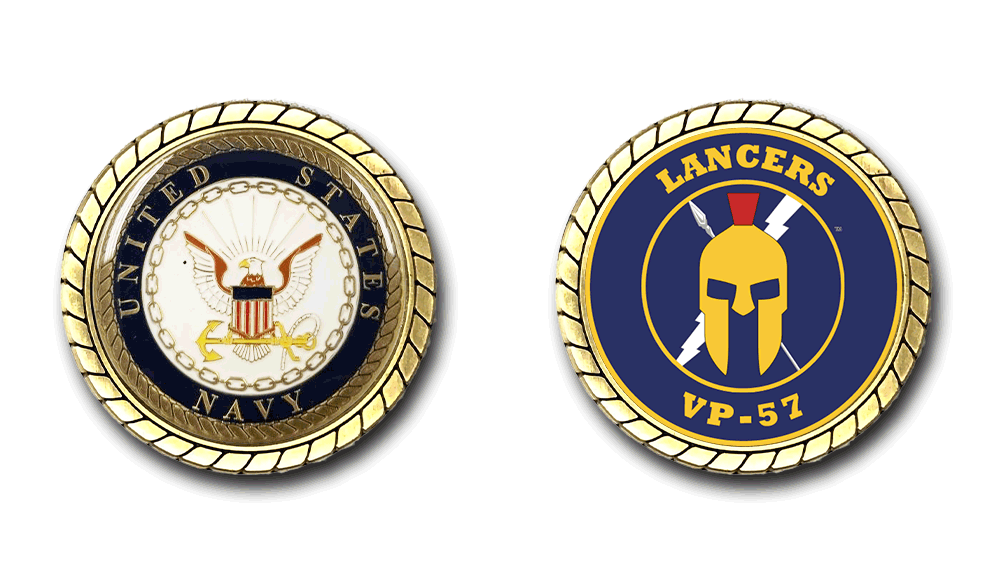 VP-57 Lancers US Navy Challenge Coin Officially Licensed US Navy