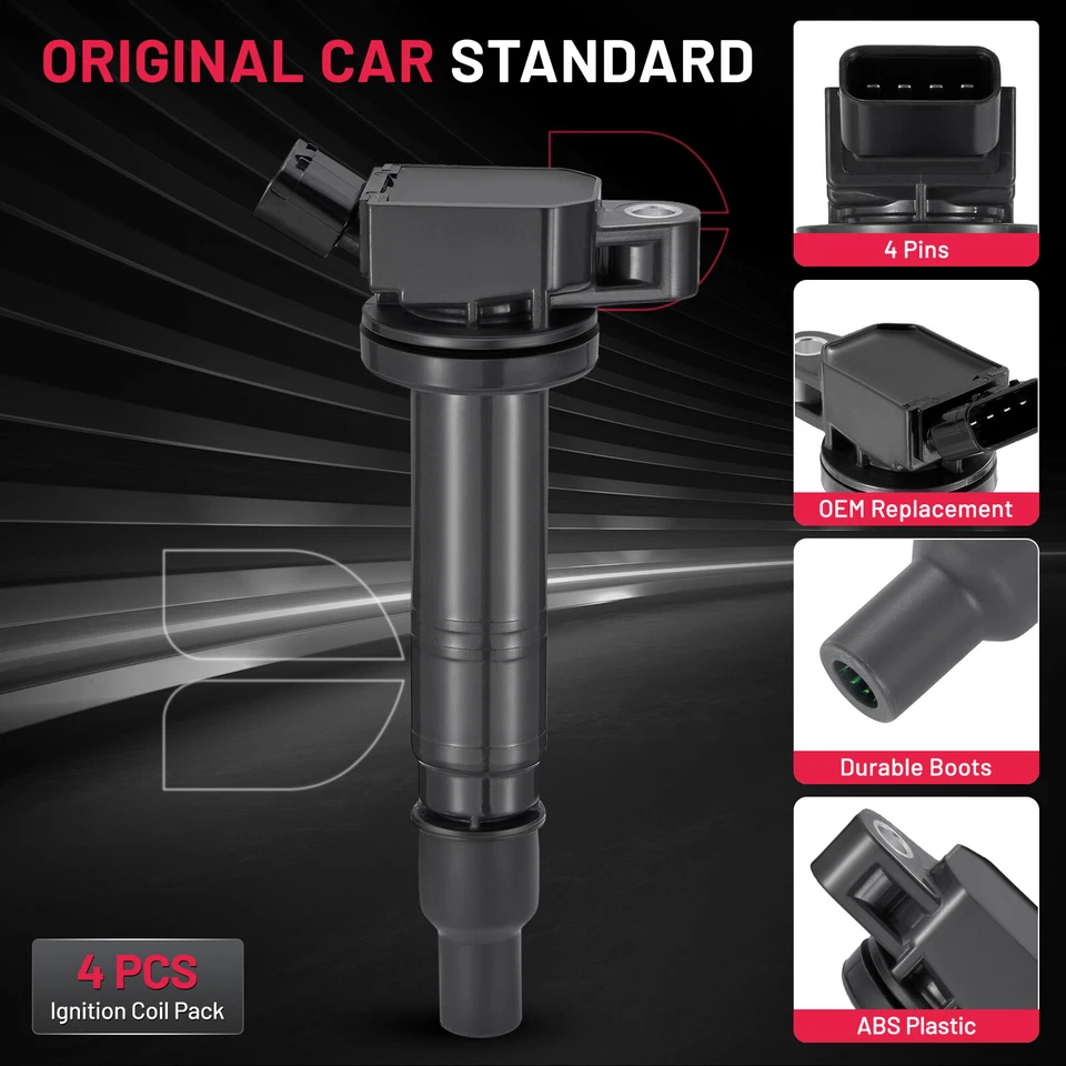 Set of 6 Ignition Coil Pack UF495 For 2010 Toyota Hiace 2.7L L4 Foto 2 de 4