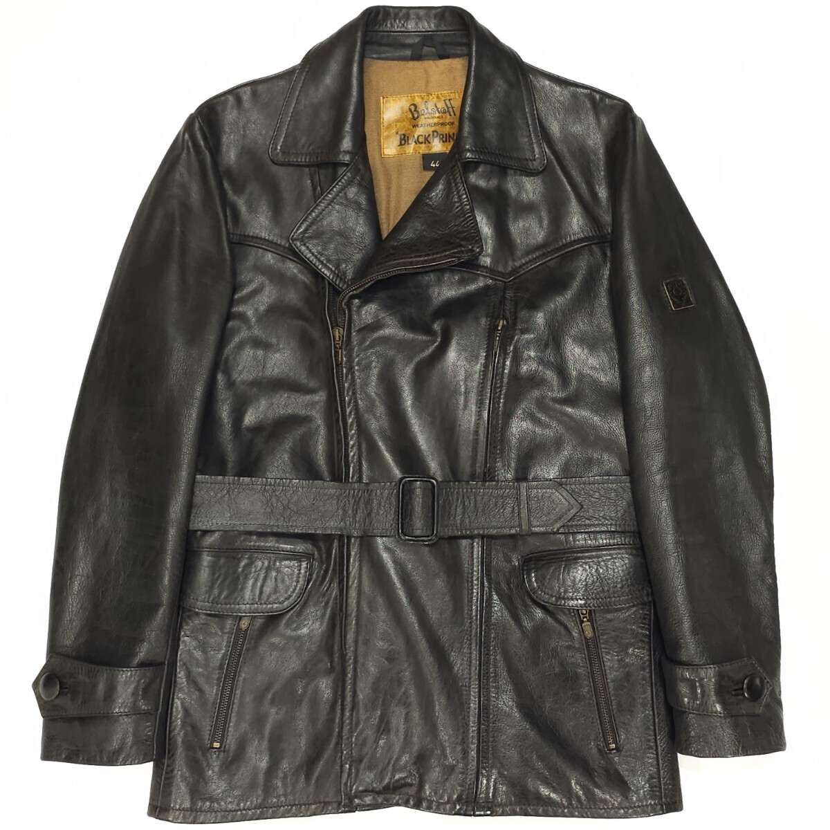 Belstaff Black Prince Leather Riders Jacket size 44 Touring Belstaff Black Prince Leather Riders Jacket size 44 Touring