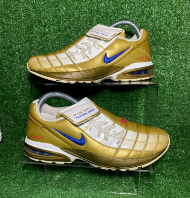 LIMITED MINT 2003 Nike Air Max Total 90 II Gold 8.5 US IC TF Shoes