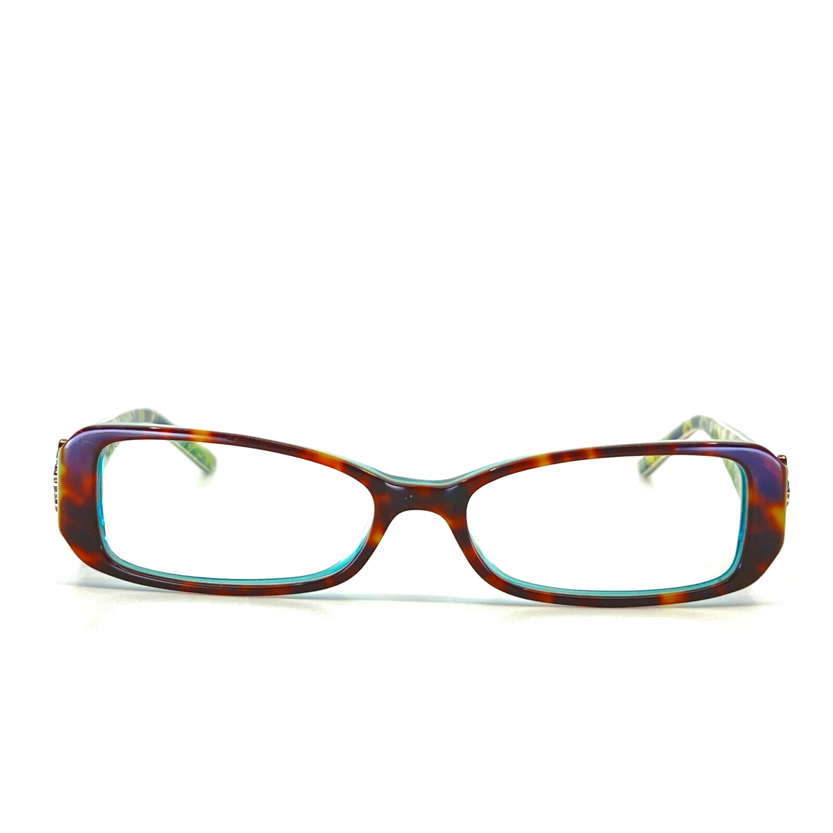 Vera Bradley Sunglasses FRAMES ONLY‎ Bali Blue VB-3519S Tortoise Rectangular Vera Bradley VB Katie Paisley in Paradise 49-17-130mm  main image 3