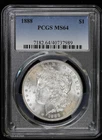 1888-P $1 Morgan Silver Dollar PCGS MS 64 | Uncirculated UNC BU