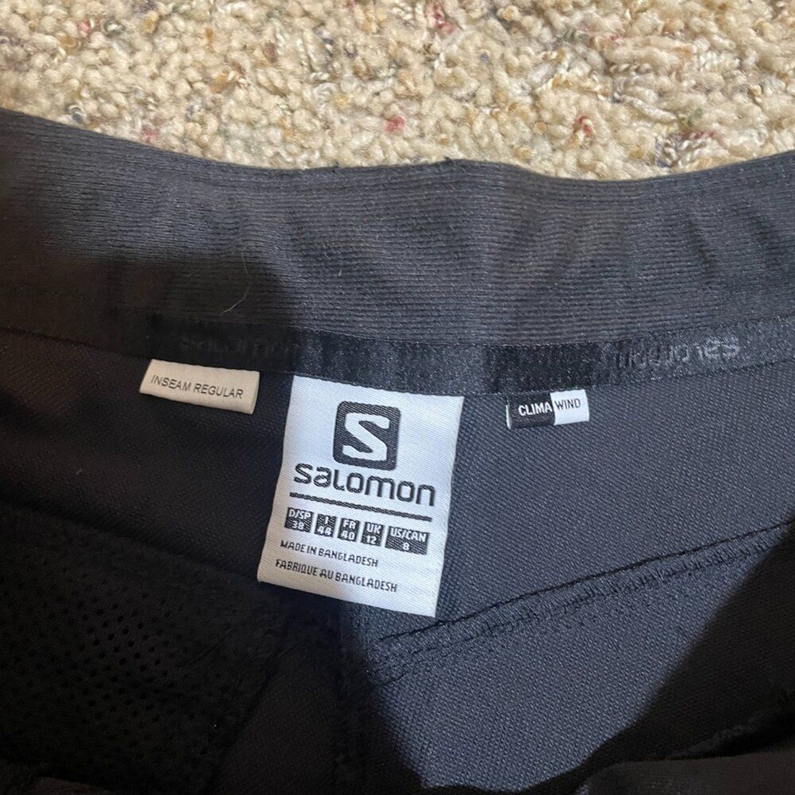 Pantalone invernale Salomon donna taglia 8 Wayfarer nero escursionismo outdoor