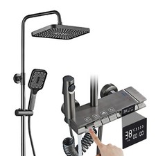 Duschsystem Duscharmatur Komplettse Regendusche Duschset mit Digitalanzeige