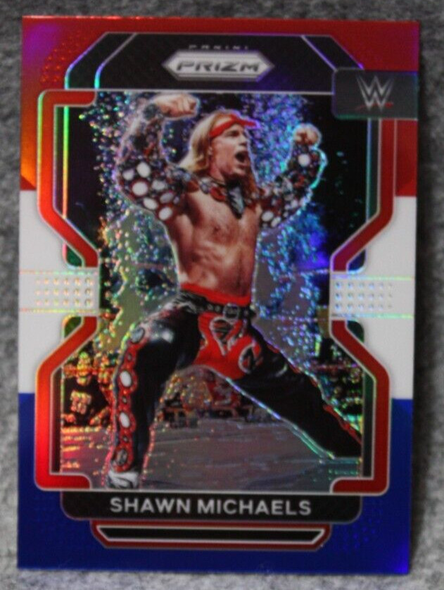 2022 Panini Prizm WWE Shawn Michaels Red White Blue Prizm #199