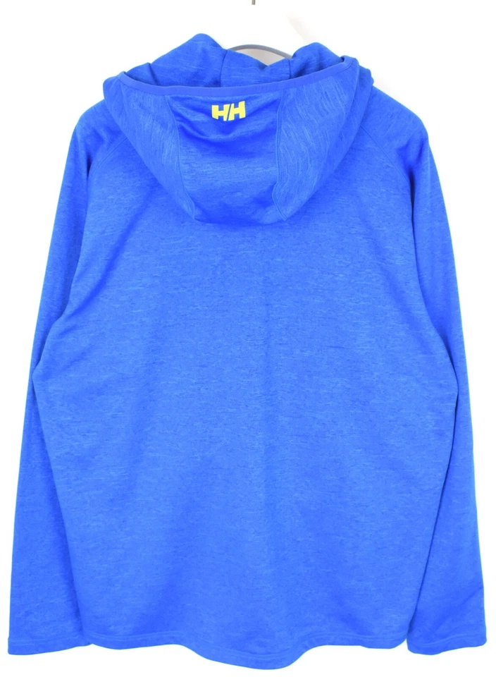 Sudadera con Capucha HELLY HANSEN Para Hombre 2XL Cremallera Completa Estampado Track Top Azul Foto 2 de 4