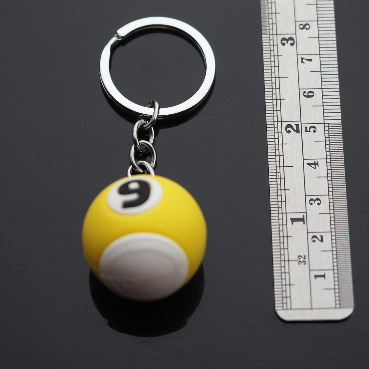 Cool 9-Ball Keychain - Perfect For Pool & Billiards Fans