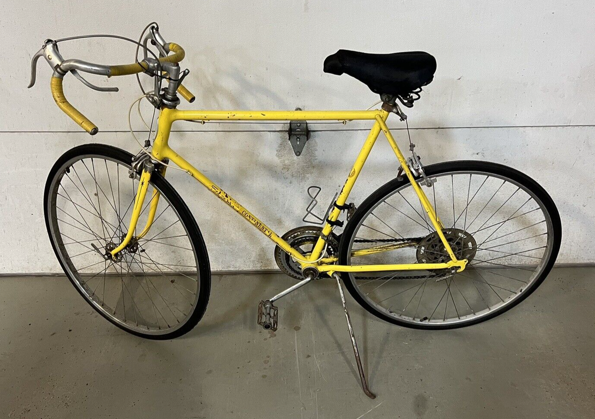Vintage 1971 Schwinn CONTINENTAL 10 Speed Bicycle ORIGINAL Yellow