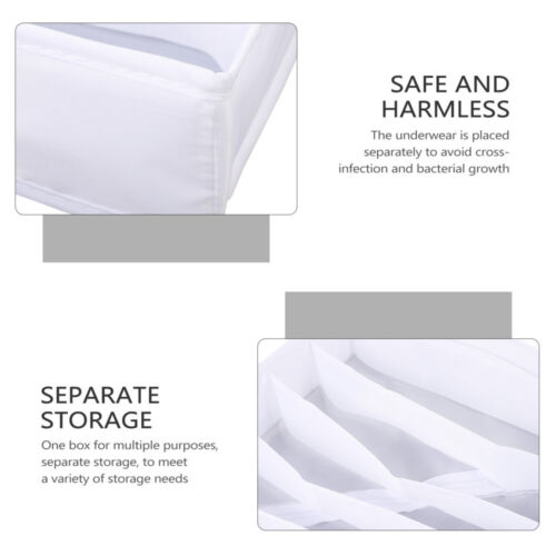 Underwear Storage Box Wardrobe Clothes Organizer Organisers for Closet Drawers - Picture 9 of 12