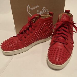 all red christian louboutin sneakers